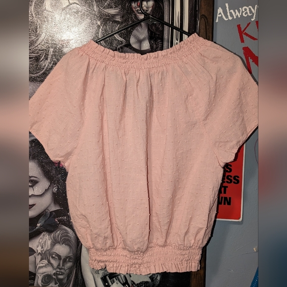 ♻️ $5 bin! Love Tree Summer Pale Peach Boho Top - Picture 5 of 5